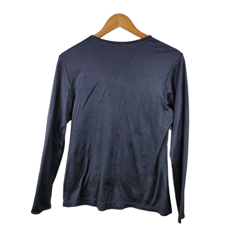 Cuddl Duds Plus Size 1x Base Layer Top Black Long… - image 4